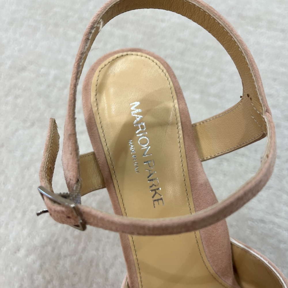 Chic Suede Platform Sandals - Picture 4 of 5